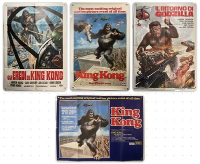 Lot 388 - KING KONG (1976) A group comprising a UK Quad,...