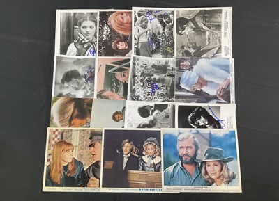 Lot 513 - A qroup of 15 signed stills and lobby cards...