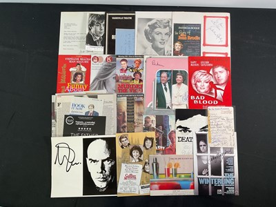 Lot 515 - A quantity of vintage autographed theatre...