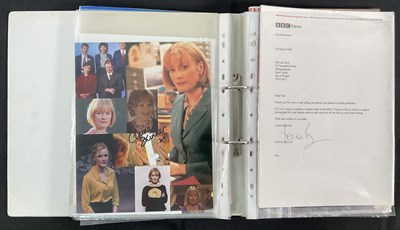Lot 506 - A folder of British Television celebrity...
