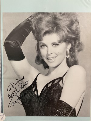 Lot 507 - A folder of female celebrity autographs to...