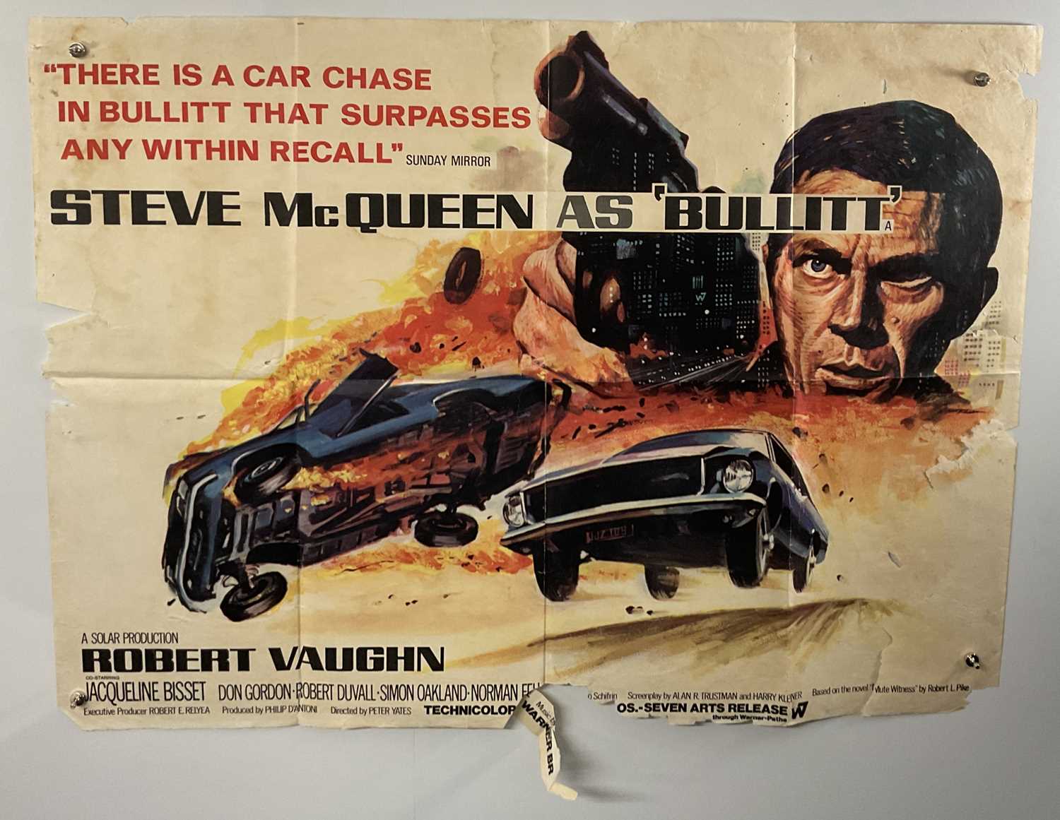 Lot 501 - BULLITT (1968) UK Quad style B film poster...
