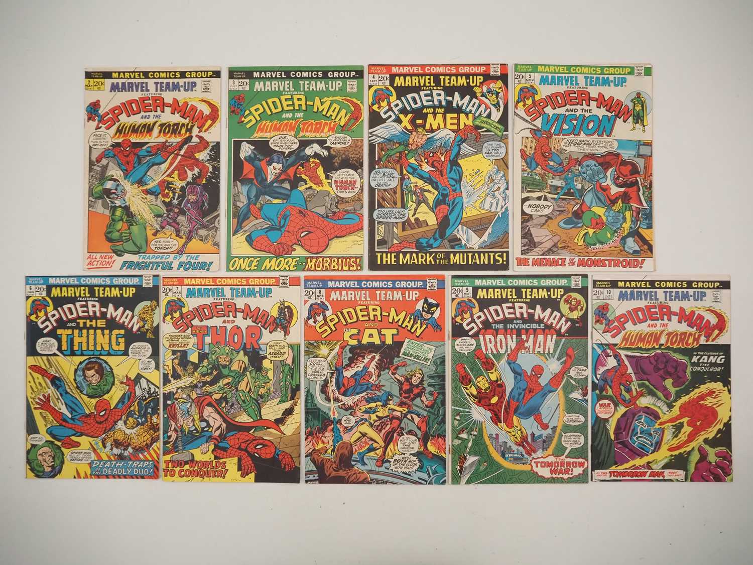 Lot 5 - MARVEL TEAM-UP #2 to 10 (9 in Lot - Issue #7...