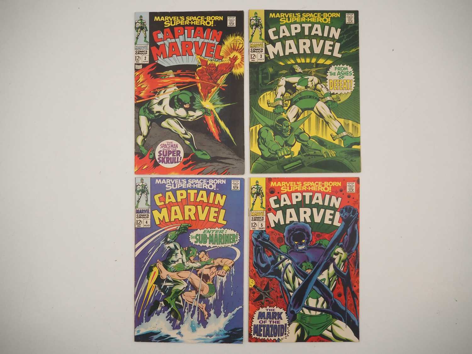 Lot 43 - CAPTAIN MARVEL #2, 3, 4, 5 (4 in Lot) - (1968 -...