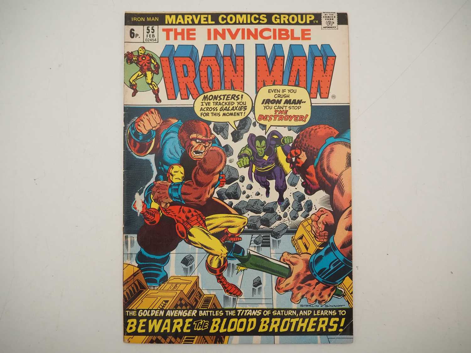 Lot 45 - IRON MAN #55 - (1973 - MARVEL - UK Price...