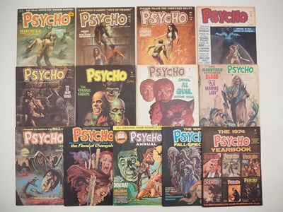 Lot 218 - PSYCHO #3-5, 12-16, 20-21, 1972 ANNUAL, 1974...