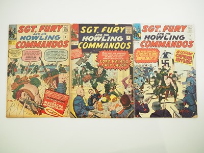 Lot 400 - SGT. FURY AND HIS HOWLING COMMANDOS #3, 4 & 9...