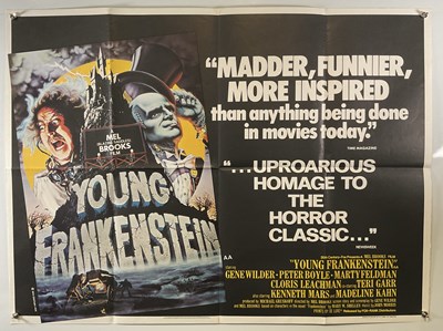 Lot 61 - YOUNG FRANKENSTEIN (1974) UK Quad film poster...