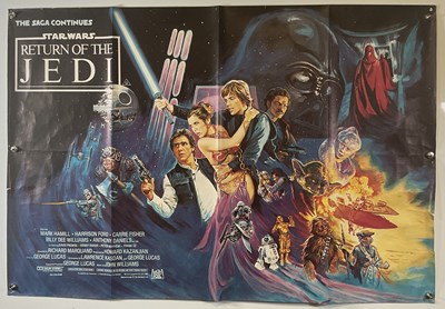 Lot 452 - STAR WARS: RETURN OF THE JEDI (1983) UK Quad...