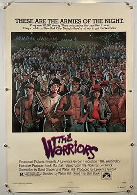 Lot 356 - THE WARRIORS (1979), Linen backed US one-sheet,...
