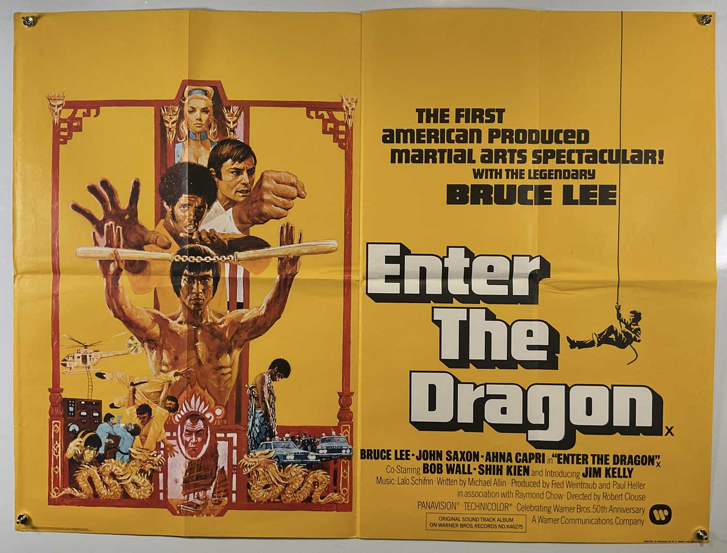 Lot 147 - ENTER THE DRAGON (1973) UK Quad film poster...