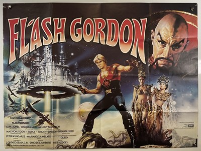 Lot 394 - FLASH GORDON (1980) UK Quad film poster,...