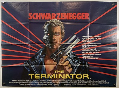 Lot 382 - THE TERMINATOR (1984) UK Quad Film poster for...