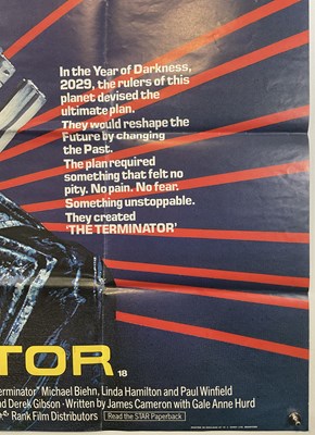 Lot 382 - THE TERMINATOR (1984) UK Quad Film poster for...
