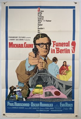 Lot 167 - FUNERAL IN BERLIN (1966), US One sheet poster...
