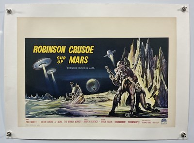 Lot 81 - ROBINSON CRUSOE ON MARS (1964) linen backed...
