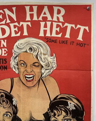 Lot 44 - SOME LIKE IT HOT (1959) Norwegian film poster...