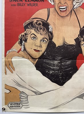 Lot 44 - SOME LIKE IT HOT (1959) Norwegian film poster...