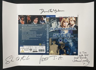 Lot 536 - SAPPHIRE AND STEEL - DVD sleeve artwork signed...