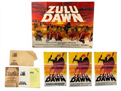 Lot 263 - ZULU DAWN (1979) UK Quad film poster together...
