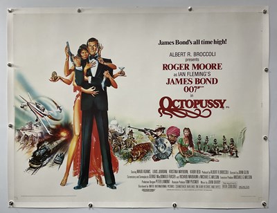 Lot 321 - OCTOPUSSY (1983) UK Quad film poster, Roger...