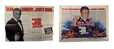 Lot 303 - NEVER SAY NEVER AGAIN (1983) A UK Quad film...