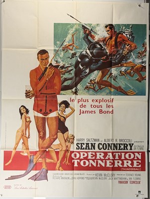 Lot 306 - THUNDERBALL (1965) French Grande film poster,...