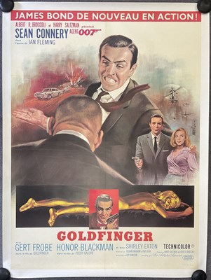 Lot 330 - GOLDFINGER (1964) French Grande film poster,...
