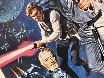 Lot 455 - STAR WARS (1977) UK Quad, Oscar’s style, Tom...