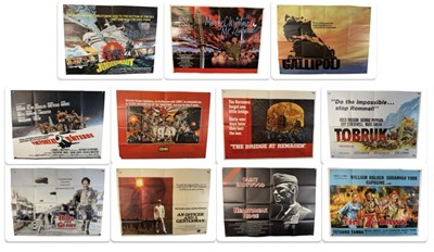 Lot 253 - A platoon of war film posters comprising...