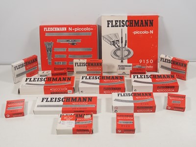 Lot 10 - FLEISCHMANN N gauge boxed Piccolo track, to...
