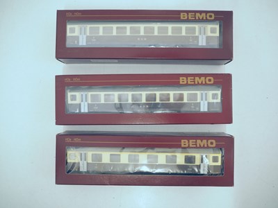 Lot 52 - BEMO HOm narrow gauge passenger coaches, all...
