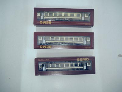 Lot 53 - BEMO HOm narrow gauge passenger coaches, all...