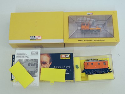 Lot 106 - BRAWA HO gauge pair of Swiss Outline...
