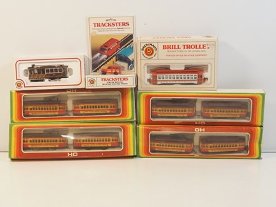 Lot 151 - American Outline HO gauge streetcars, cable...