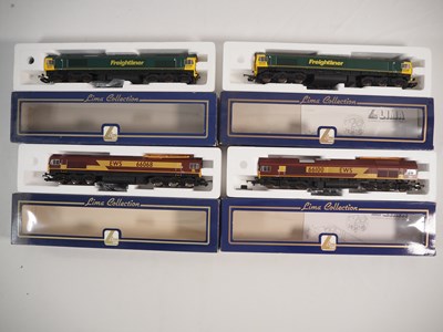 Lot 175 - LIMA OO gauge Class 66 diesel locomotives in...