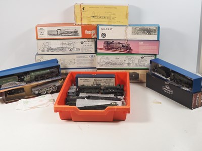 Lot 333 - Part-built OO gauge etched brass and white...
