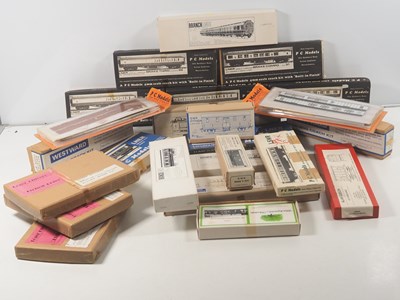 Lot 398 - OO gauge plastic, etched brass and white metal...