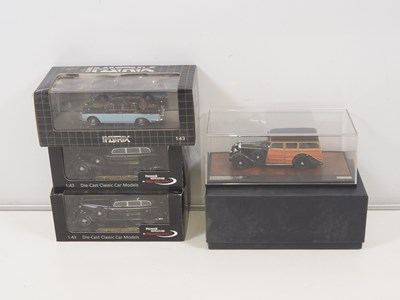 Lot 500 - A group of hand-built resin 1:43 scale cars by...