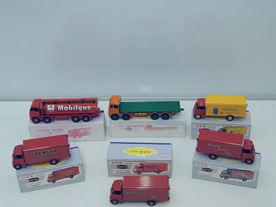 Lot 548 - DAN-TOYS / DINKY group of reissue Guy Vans in...