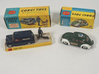 Lot 554 - CORGI Police related vehicles comprising a 448...