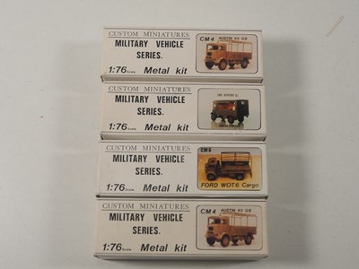 Lot 611 - Mixed 1:76 scale unbuilt, white metal military...