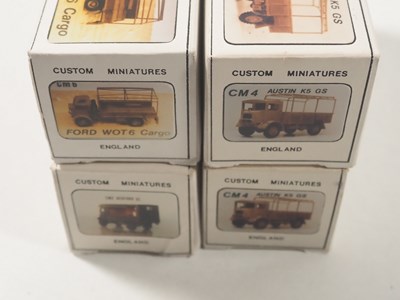 Lot 611 - Mixed 1:76 scale unbuilt, white metal military...
