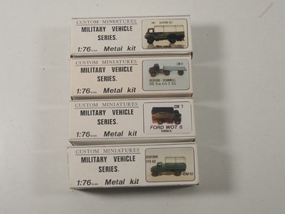 Lot 611 - Mixed 1:76 scale unbuilt, white metal military...