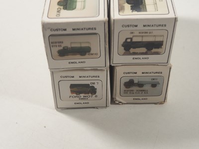 Lot 611 - Mixed 1:76 scale unbuilt, white metal military...