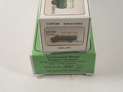 Lot 611 - Mixed 1:76 scale unbuilt, white metal military...