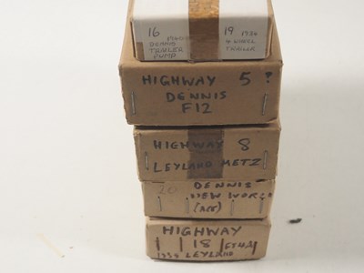 Lot 613 - HIGHWAY MODELS 1:76 scale unbuilt white metal...