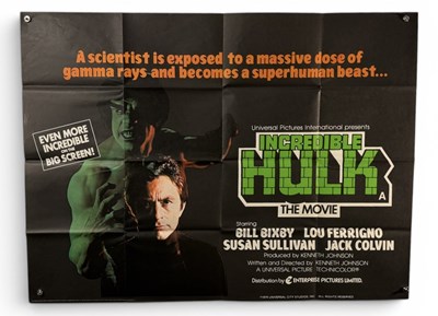 Lot 414 - THE INCREDIBLE HULK (1977) British Quad 1978...