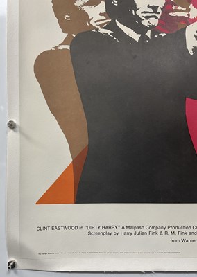 Lot 182 - DIRTY HARRY (1971) UK Quad film poster, first...