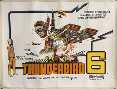 Lot 357 - THUNDERBIRDS 6 (1968) UK Quad film poster,...